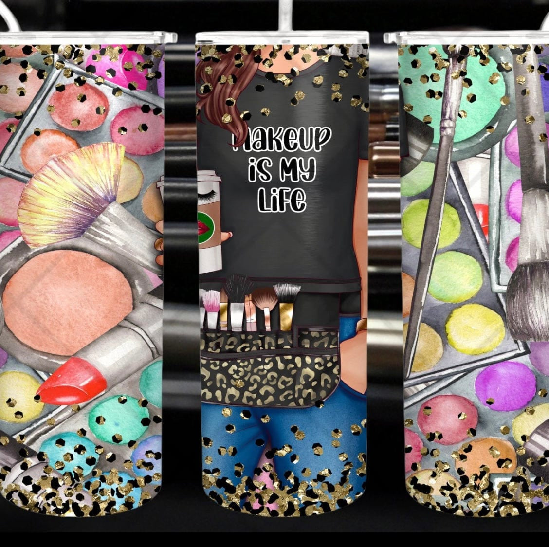 Makeup Is Life Tumbler-Stay Foxy Boutique, Florissant, Missouri