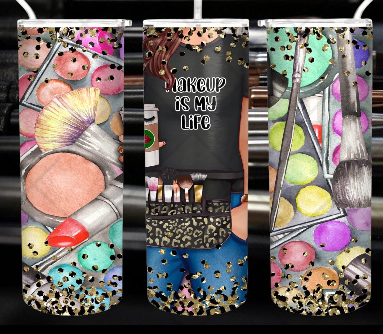Makeup Is Life Tumbler-Stay Foxy Boutique, Florissant, Missouri