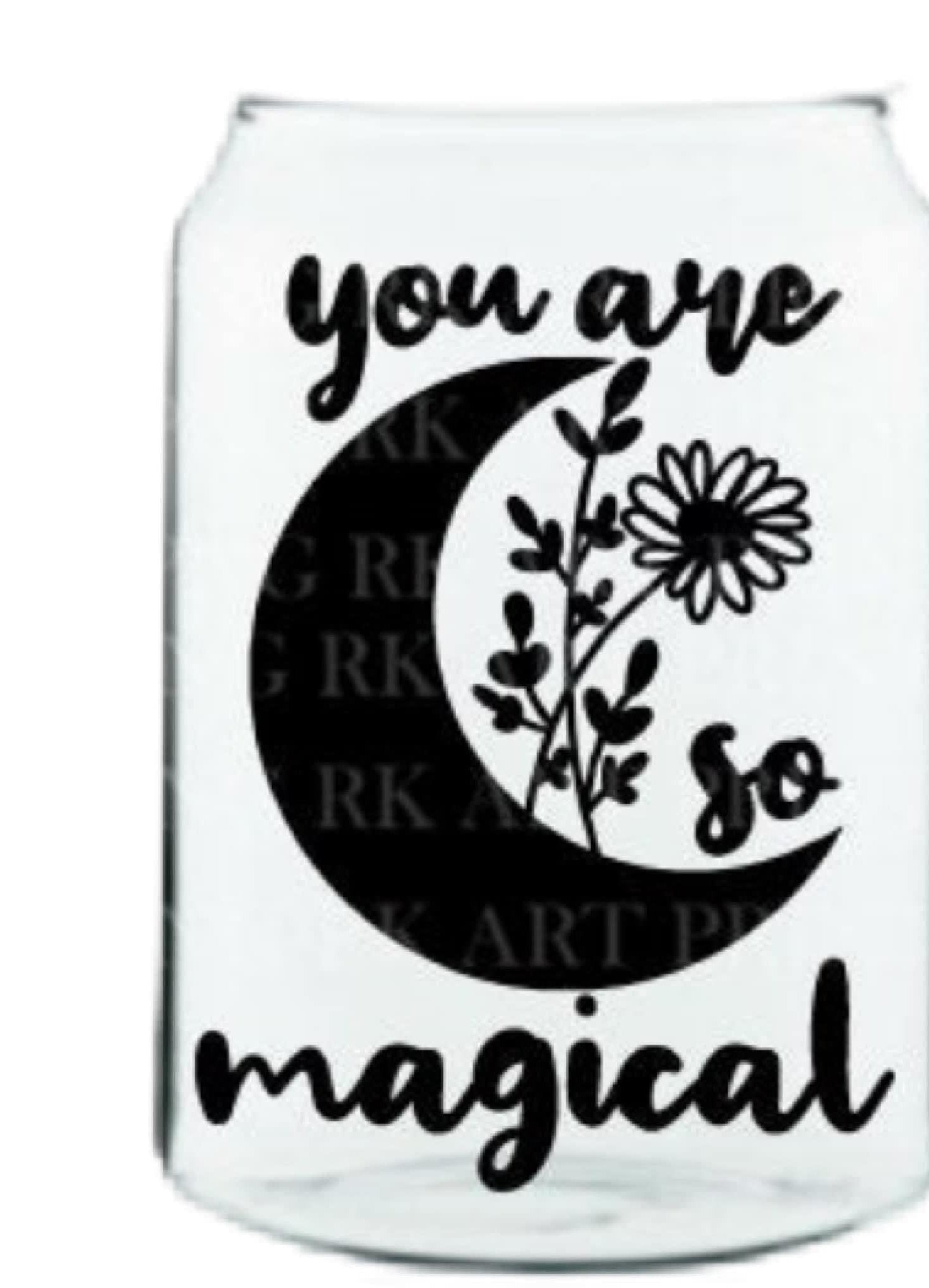 You Are Magical Glass Cup with clear straw and bamboo lid-Stay Foxy Boutique, Florissant, Missouri
