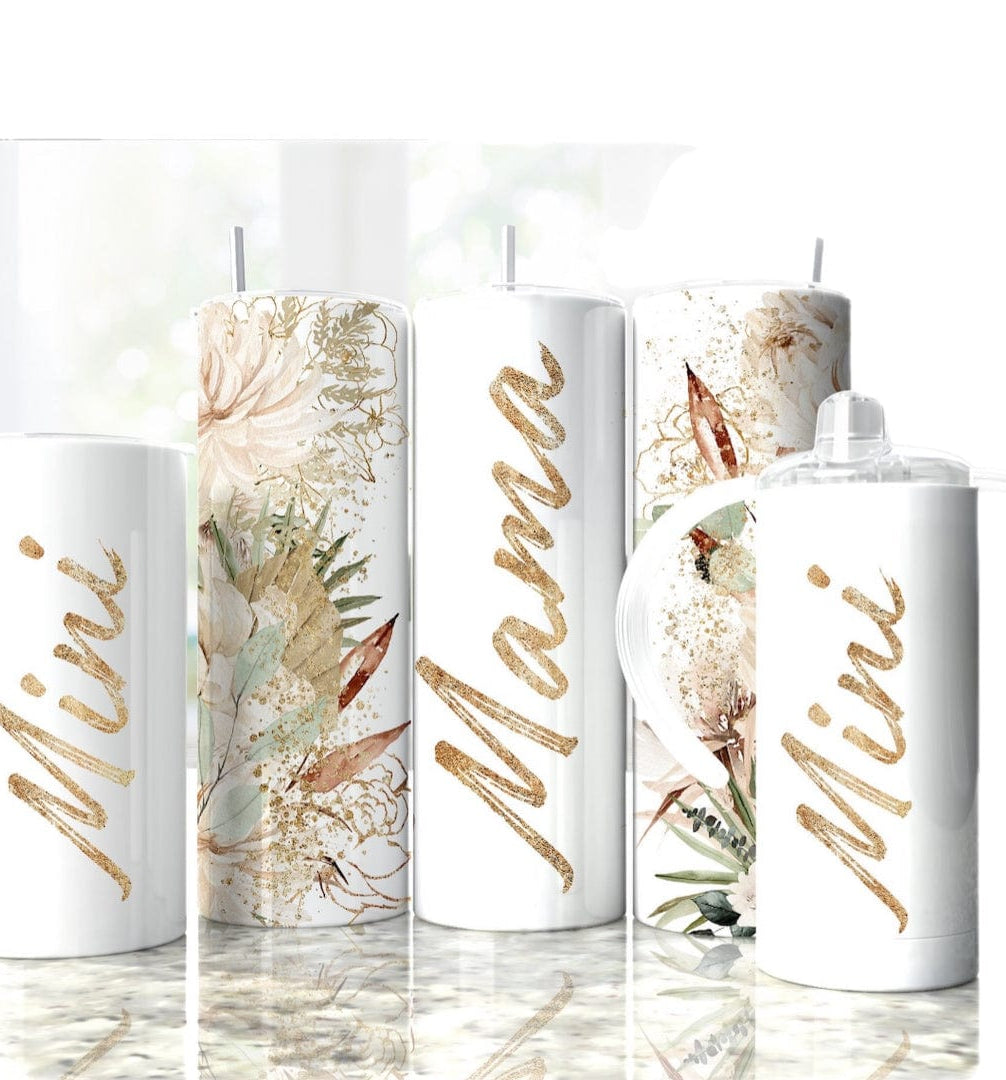 Mama/Mini Gold Tumbler-Stay Foxy Boutique, Florissant, Missouri