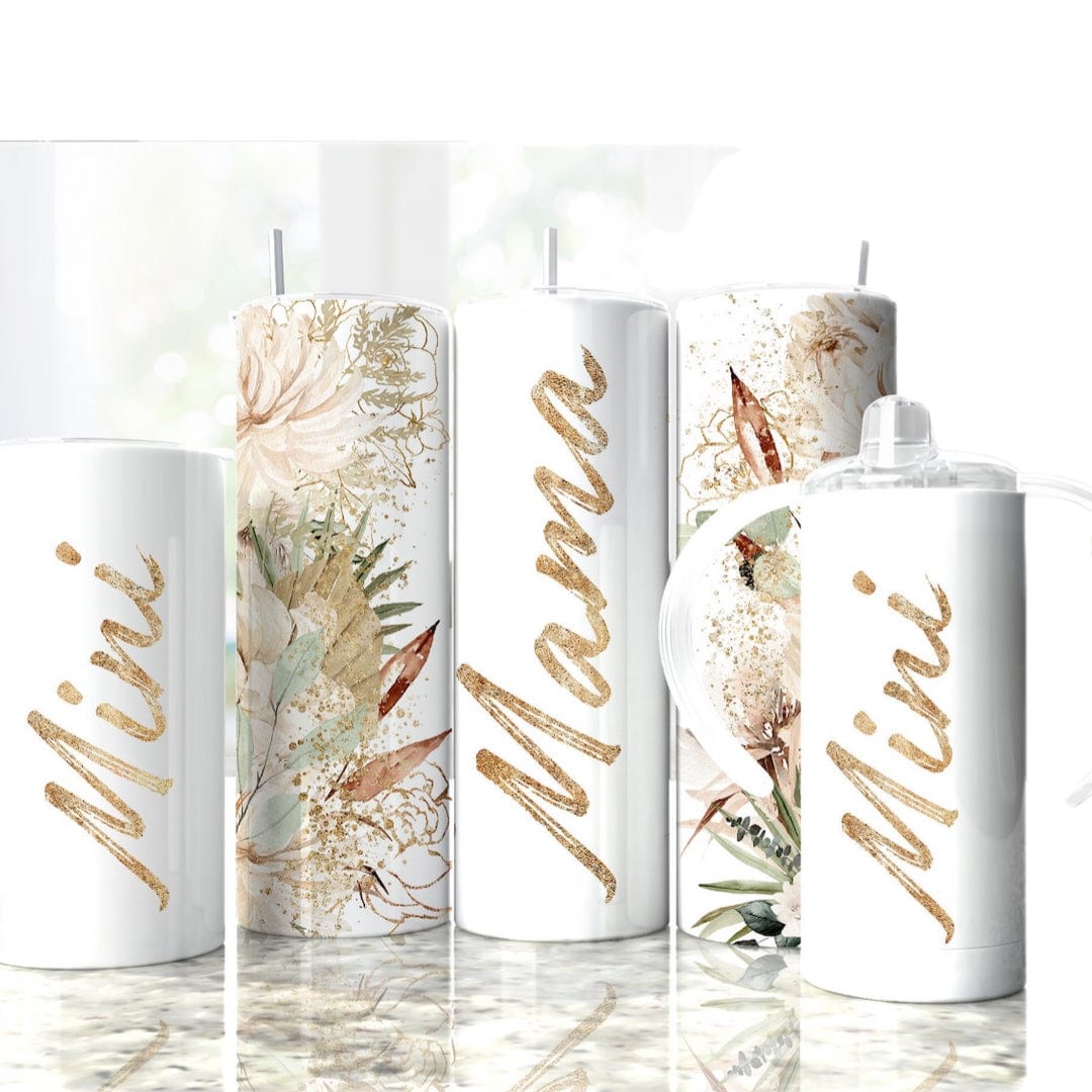 Mama/Mini Gold Tumbler-Stay Foxy Boutique, Florissant, Missouri