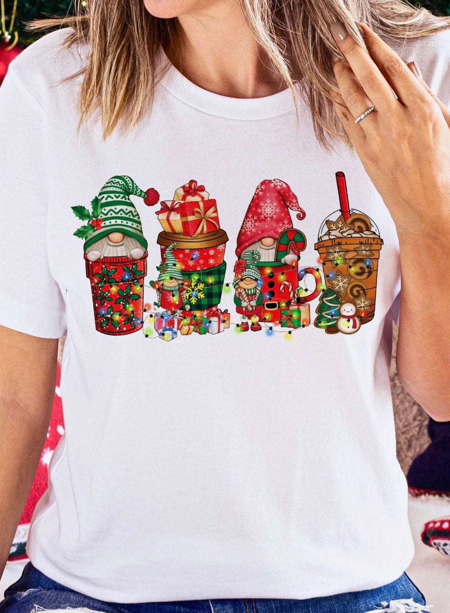 Gnomey Christmas Graphic T-Graphic T-Stay Foxy Boutique, Florissant, Missouri