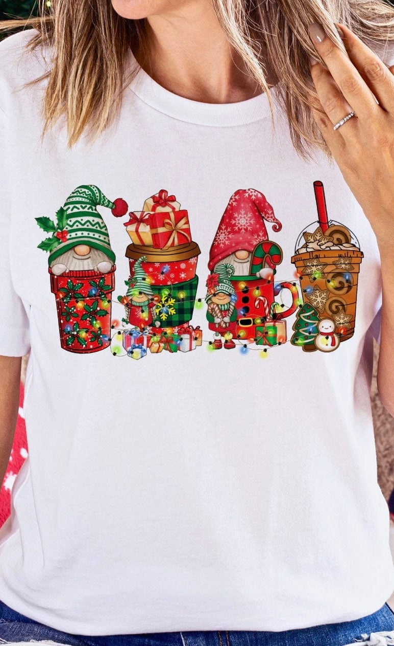 Gnomey Christmas Graphic T-Graphic T-Stay Foxy Boutique, Florissant, Missouri