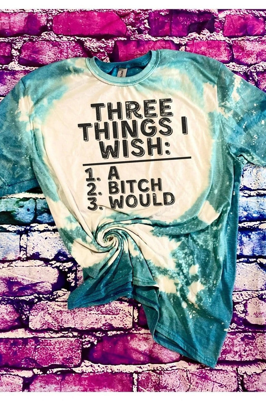 Three Things I Wish: Graphic T #270-Graphic T-Stay Foxy Boutique, Florissant, Missouri