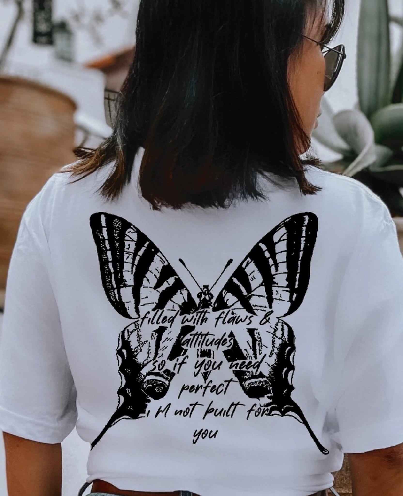 Filled With Flaws & Attitude Graphic T #283-Graphic T-Stay Foxy Boutique, Florissant, Missouri