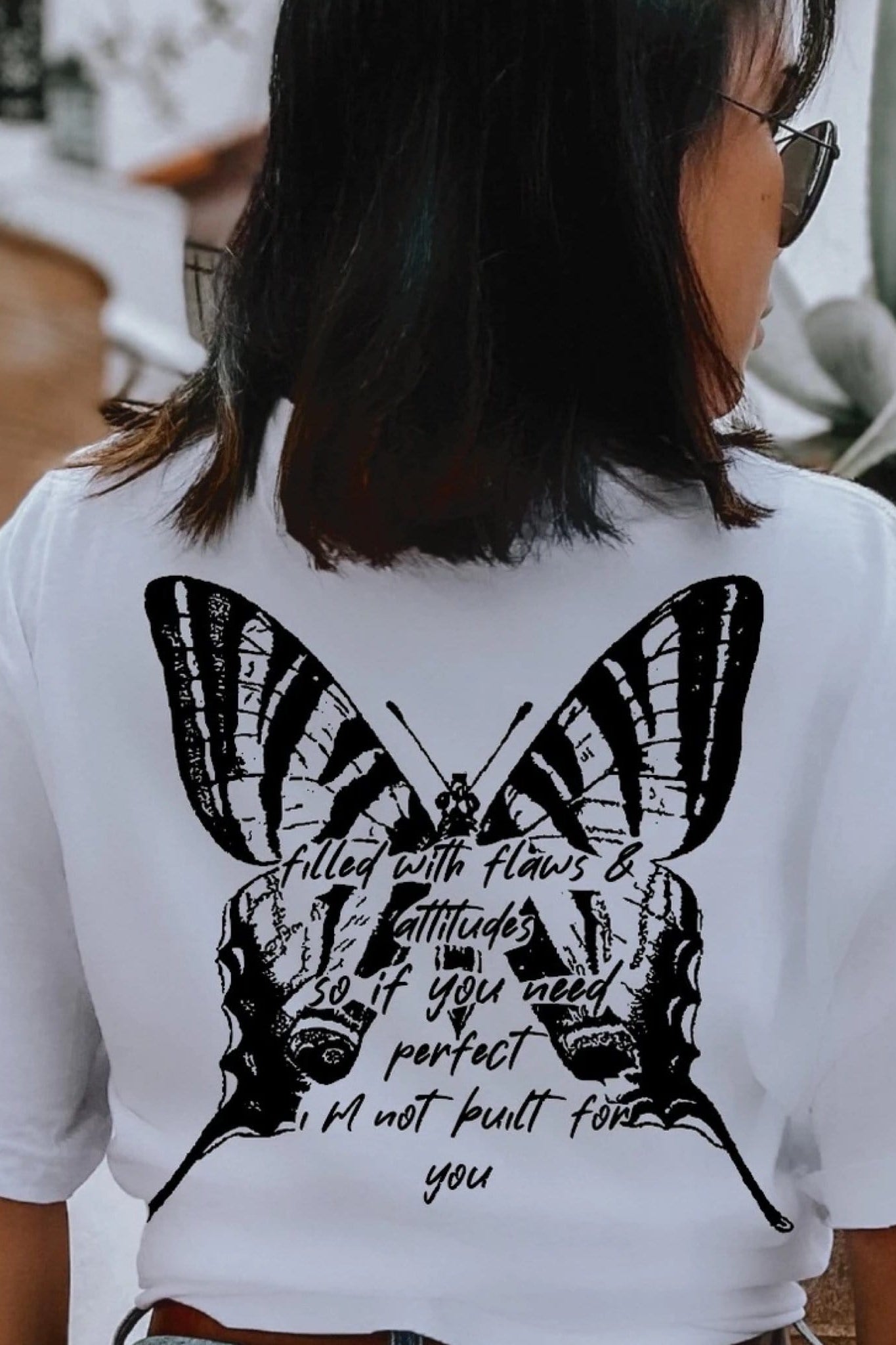 Filled With Flaws & Attitude Graphic T #283-Graphic T-Stay Foxy Boutique, Florissant, Missouri