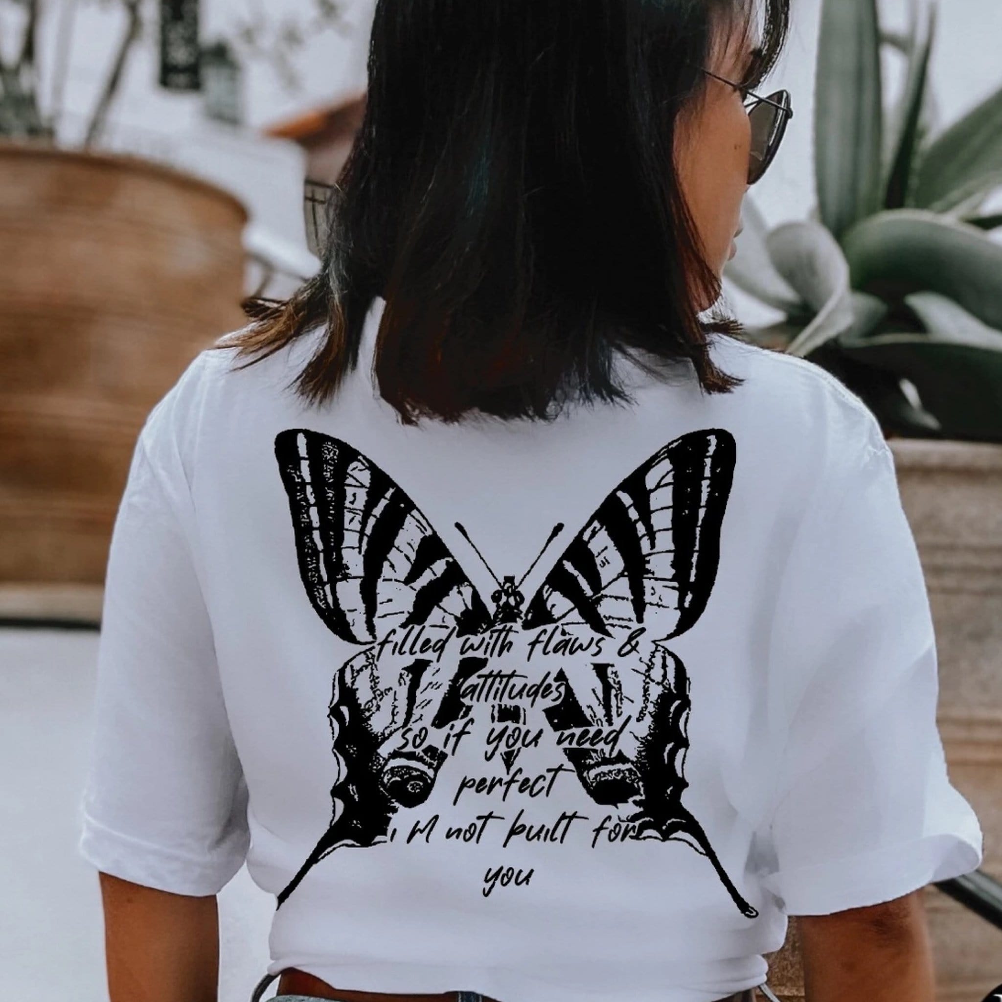 Filled With Flaws & Attitude Graphic T #283-Graphic T-Stay Foxy Boutique, Florissant, Missouri