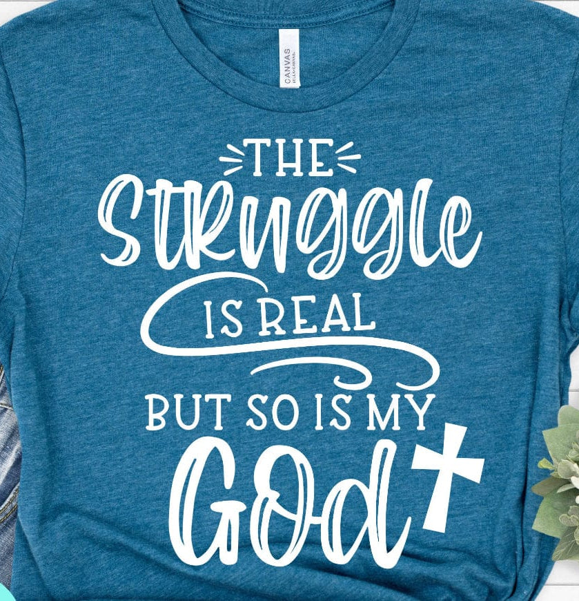 The Struggle Is Real Graphic T-Graphic T-Stay Foxy Boutique, Florissant, Missouri