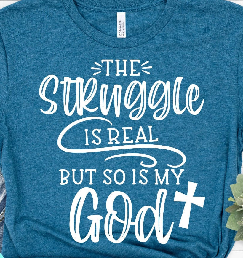 The Struggle Is Real Graphic T-Graphic T-Stay Foxy Boutique, Florissant, Missouri