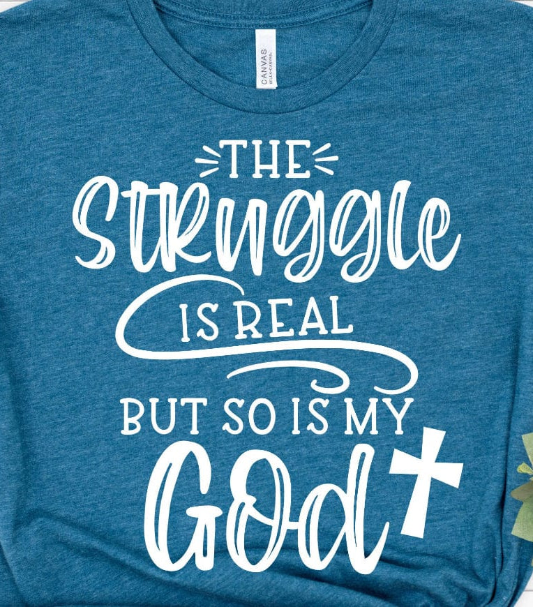 The Struggle Is Real Graphic T-Graphic T-Stay Foxy Boutique, Florissant, Missouri