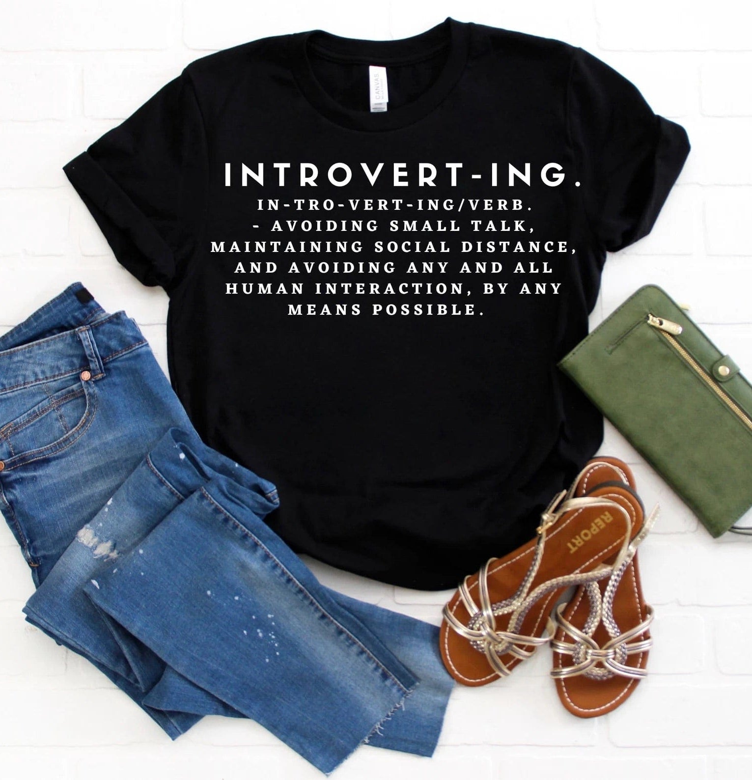 Introverting Graphic T-Graphic T-Stay Foxy Boutique, Florissant, Missouri