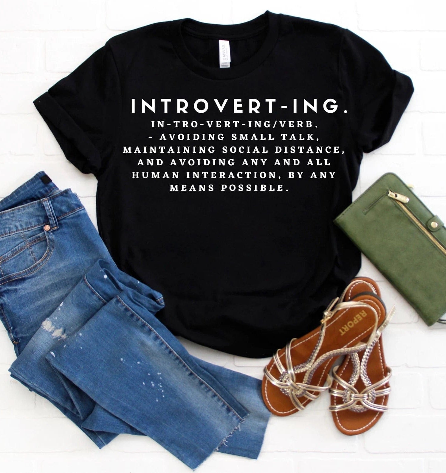 Introverting Graphic T-Graphic T-Stay Foxy Boutique, Florissant, Missouri