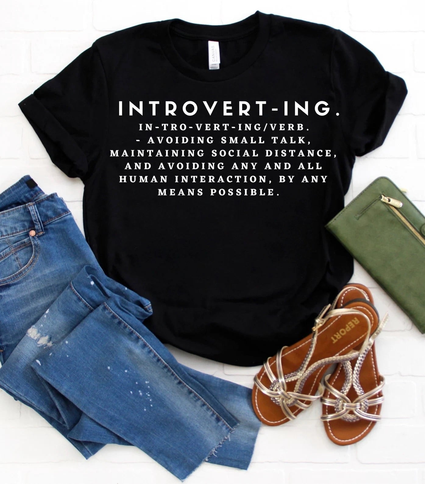 Introverting Graphic T-Graphic T-Stay Foxy Boutique, Florissant, Missouri