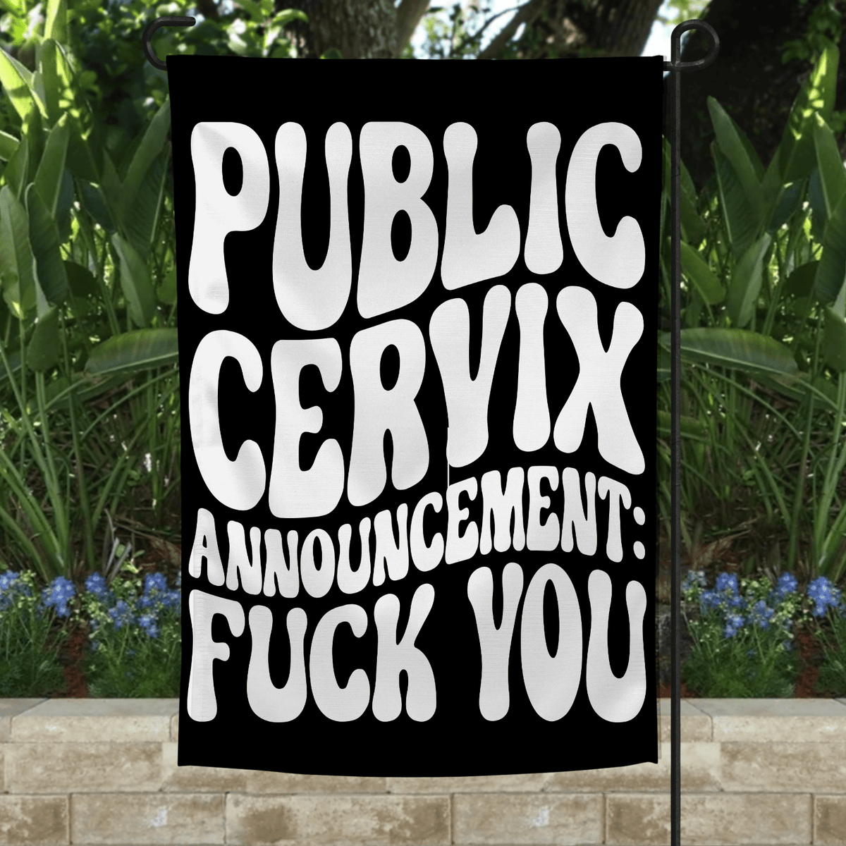 Public Cervix Garden Flag-Stay Foxy Boutique, Florissant, Missouri