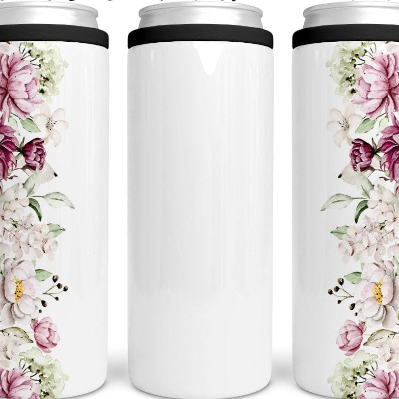 Floral CAN COOLER (can Add Name)-Stay Foxy Boutique, Florissant, Missouri