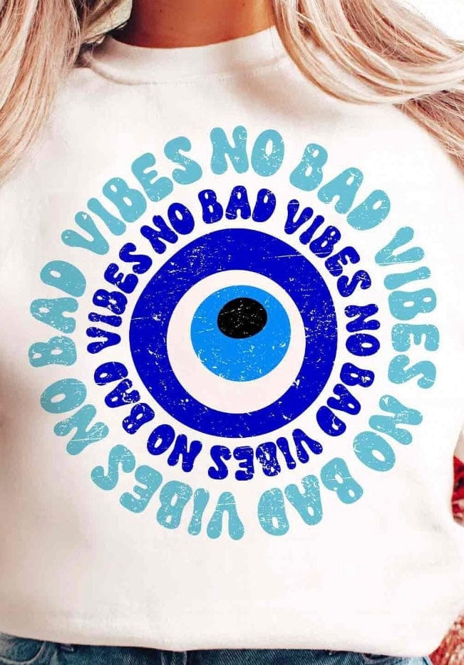 No Bad Vibes Graphic T-Graphic T-Stay Foxy Boutique, Florissant, Missouri