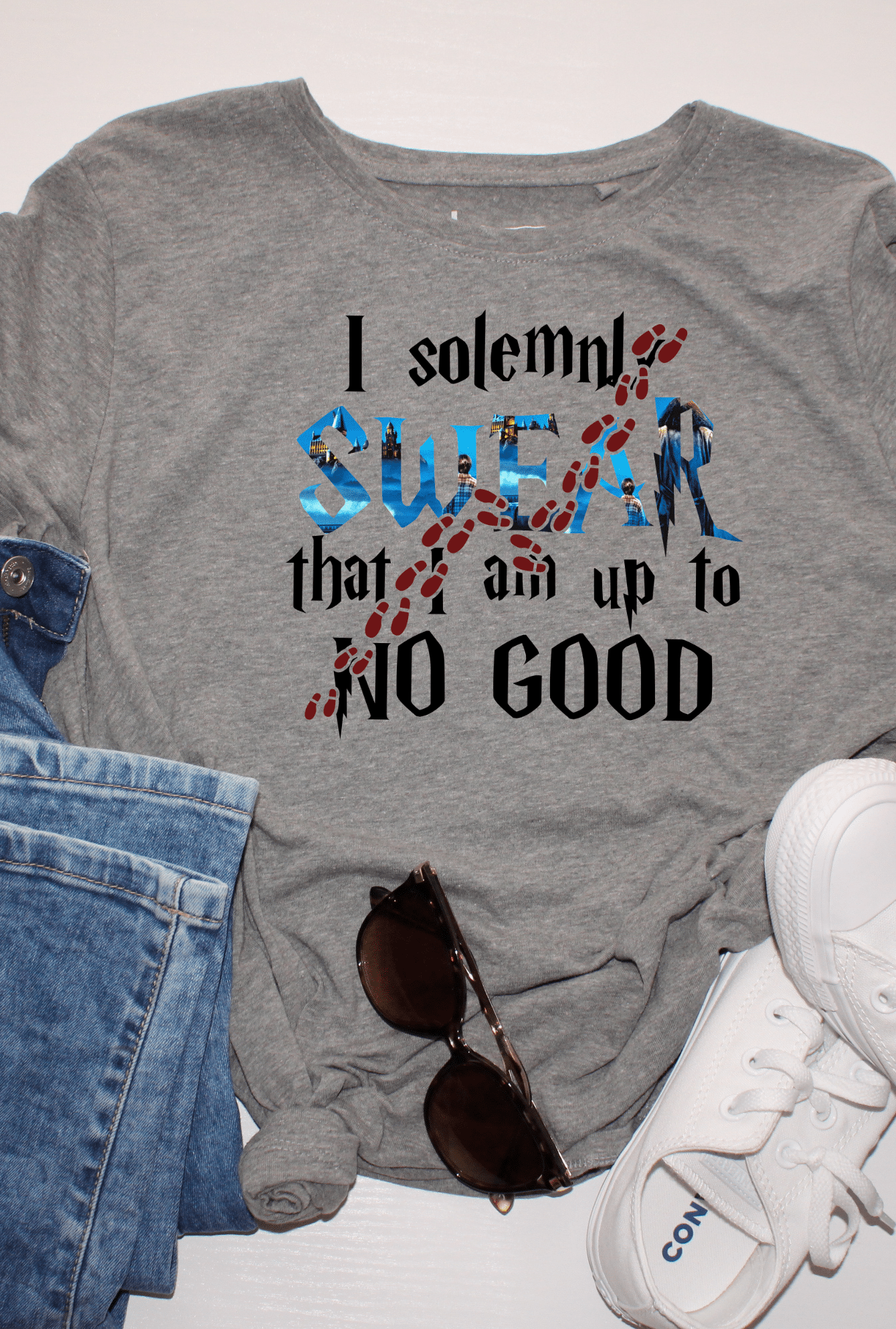 I Swear Graphic T-Graphic T-Stay Foxy Boutique, Florissant, Missouri