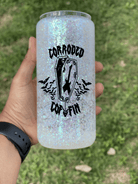 Coffin Snow Globe Glass Cup-Drinkware-Stay Foxy Boutique, Florissant, Missouri