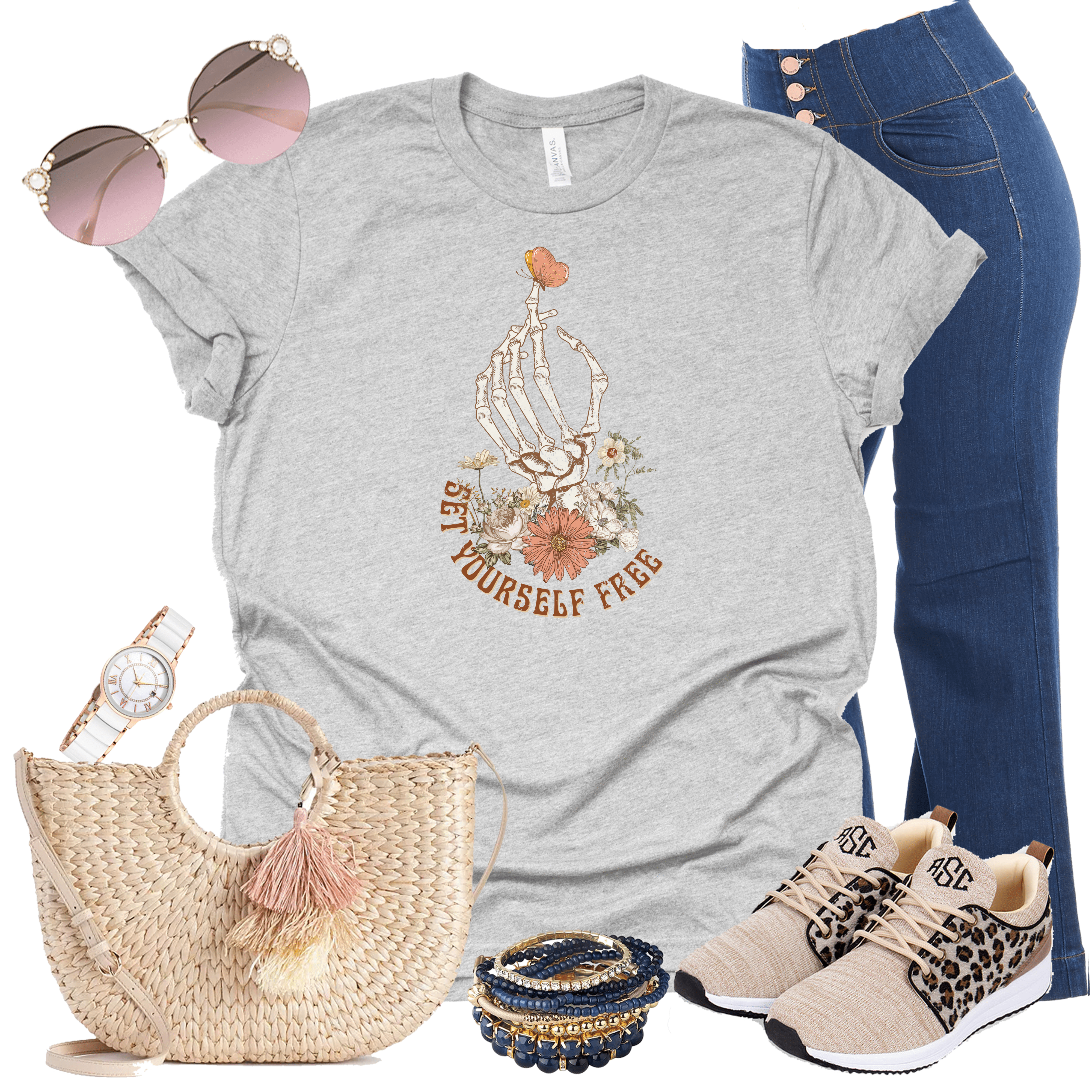 Set Yourself Free Graphic T-Graphic T-Stay Foxy Boutique, Florissant, Missouri