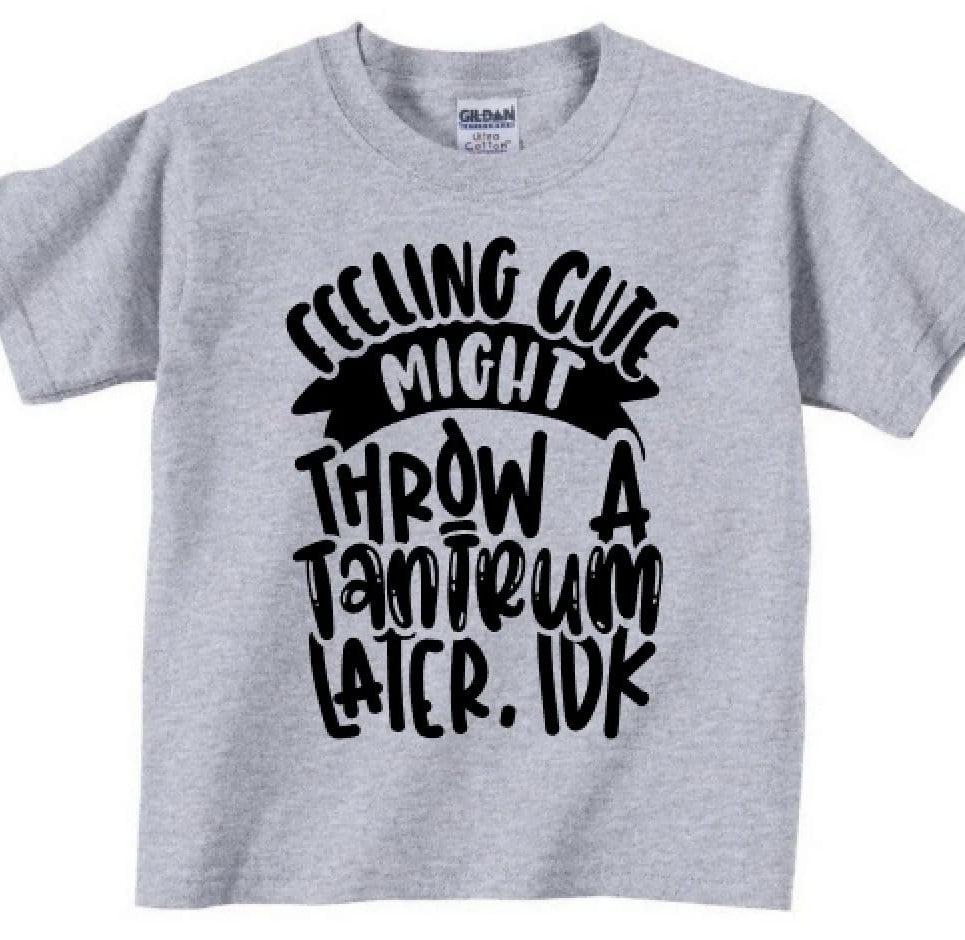 Feeling Cute Toddler and Kid Graphic T-Graphic T-Stay Foxy Boutique, Florissant, Missouri