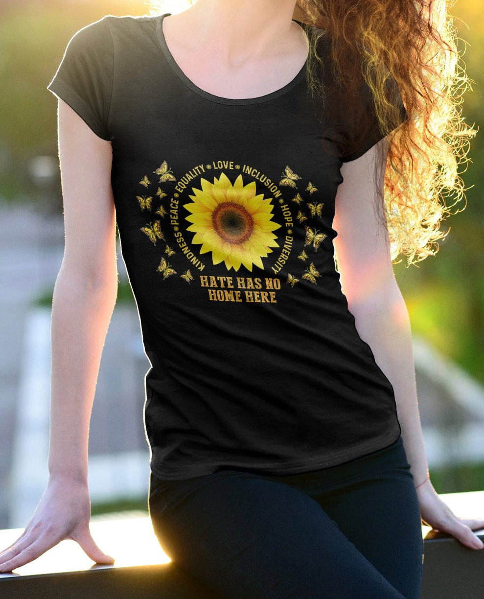 Hate Has No Home Graphic T-Graphic T-Stay Foxy Boutique, Florissant, Missouri