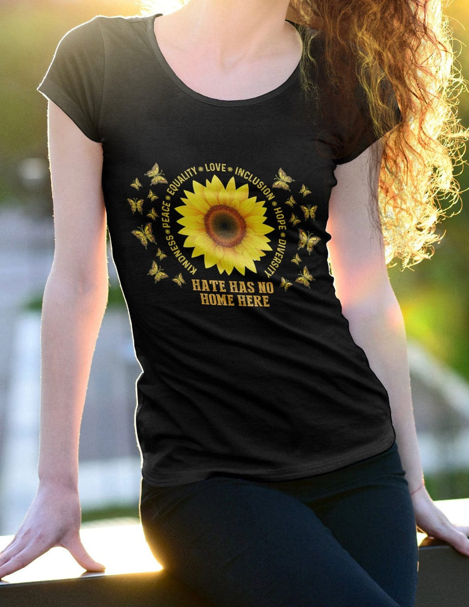 Hate Has No Home Graphic T-Graphic T-Stay Foxy Boutique, Florissant, Missouri