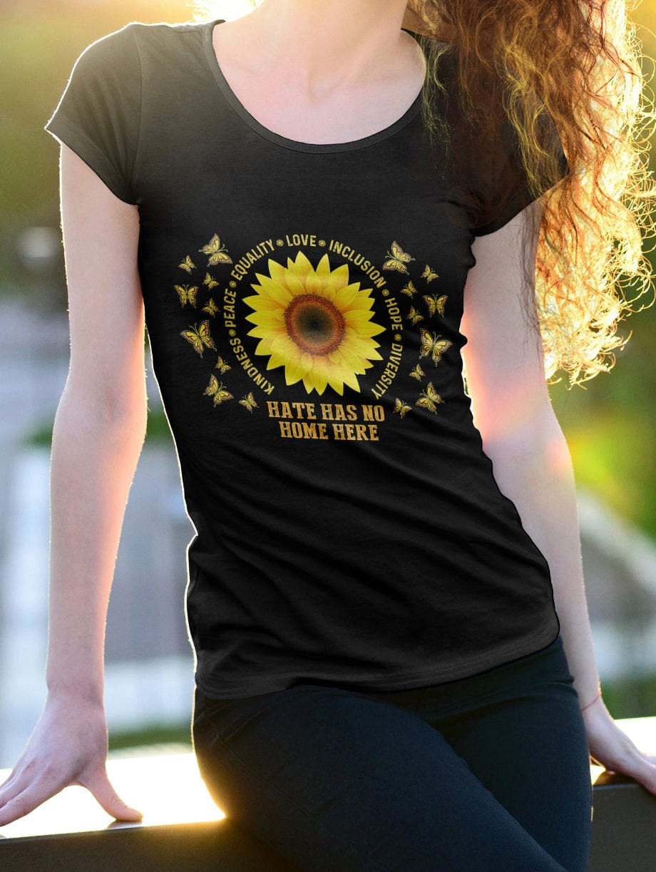 Hate Has No Home Graphic T-Graphic T-Stay Foxy Boutique, Florissant, Missouri
