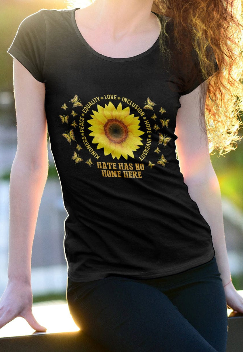Hate Has No Home Graphic T-Graphic T-Stay Foxy Boutique, Florissant, Missouri