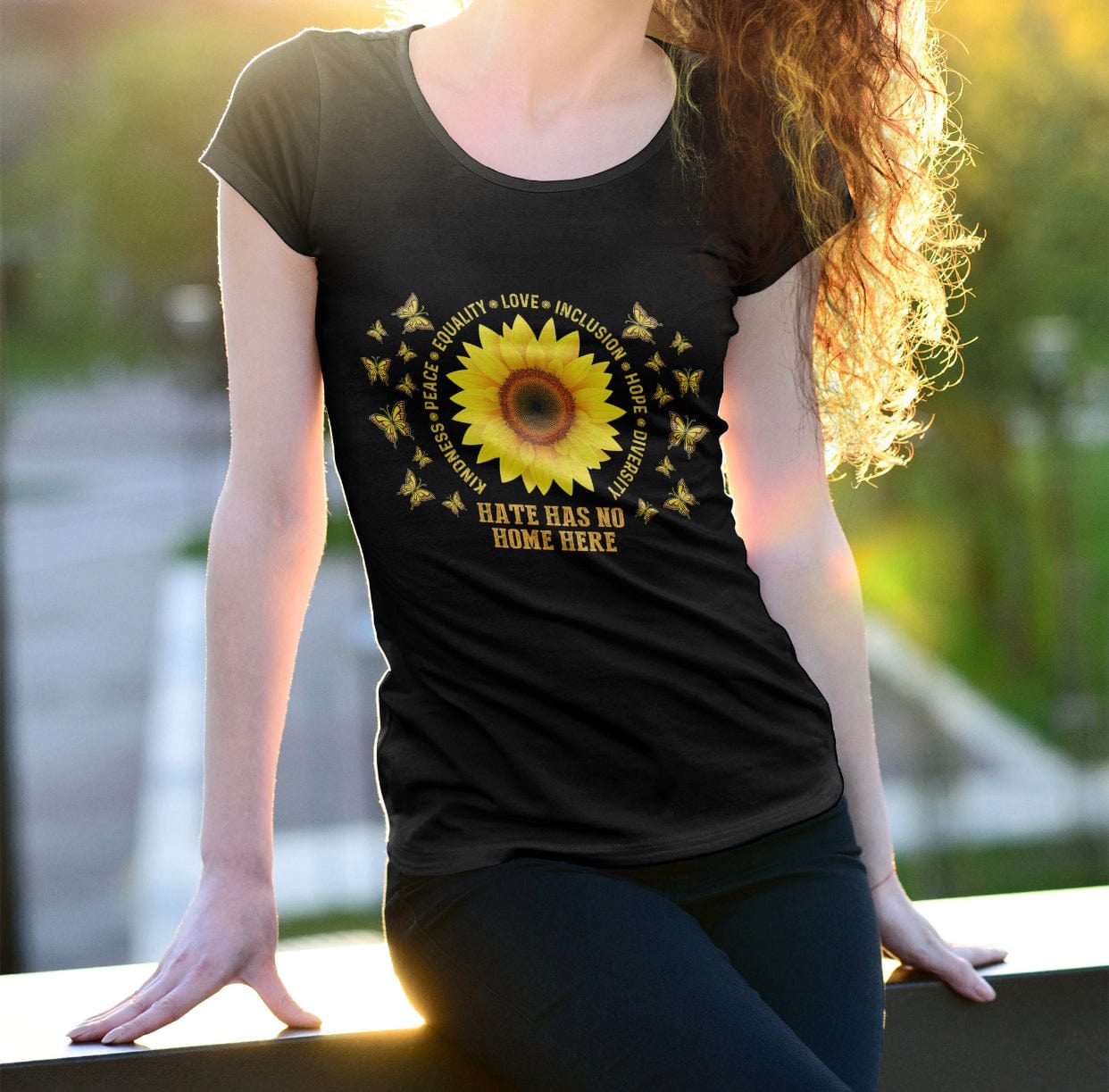 Hate Has No Home Graphic T-Graphic T-Stay Foxy Boutique, Florissant, Missouri