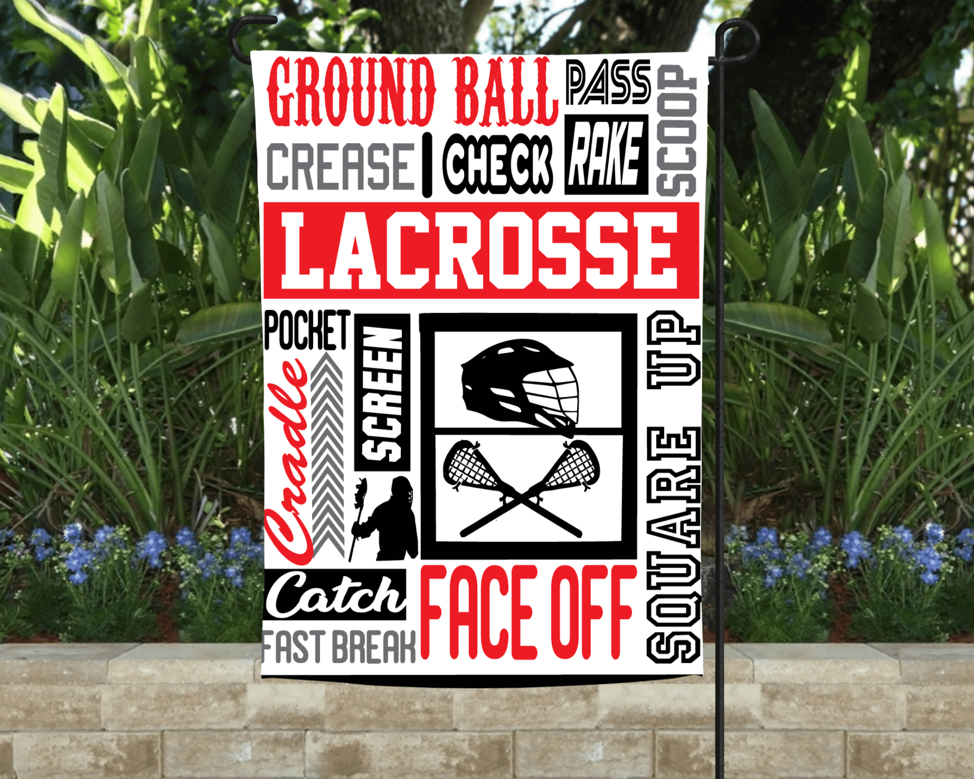Lacrosse Garden Flag-Stay Foxy Boutique, Florissant, Missouri