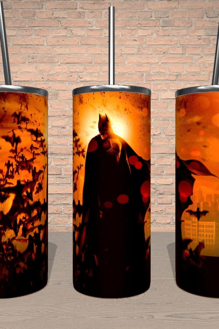Sunset and Bats Tumbler-Drinkware-Stay Foxy Boutique, Florissant, Missouri