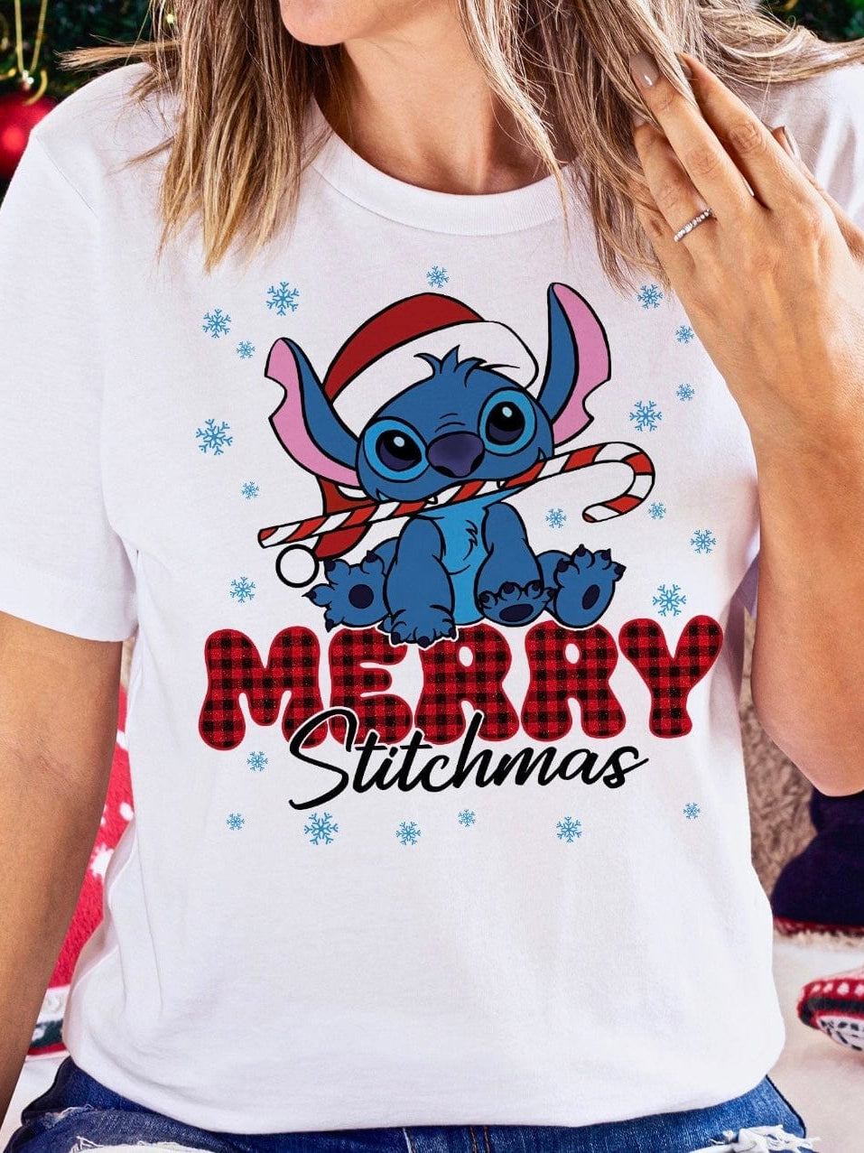 Merry Stitchmas Graphic T-Graphic T-Stay Foxy Boutique, Florissant, Missouri