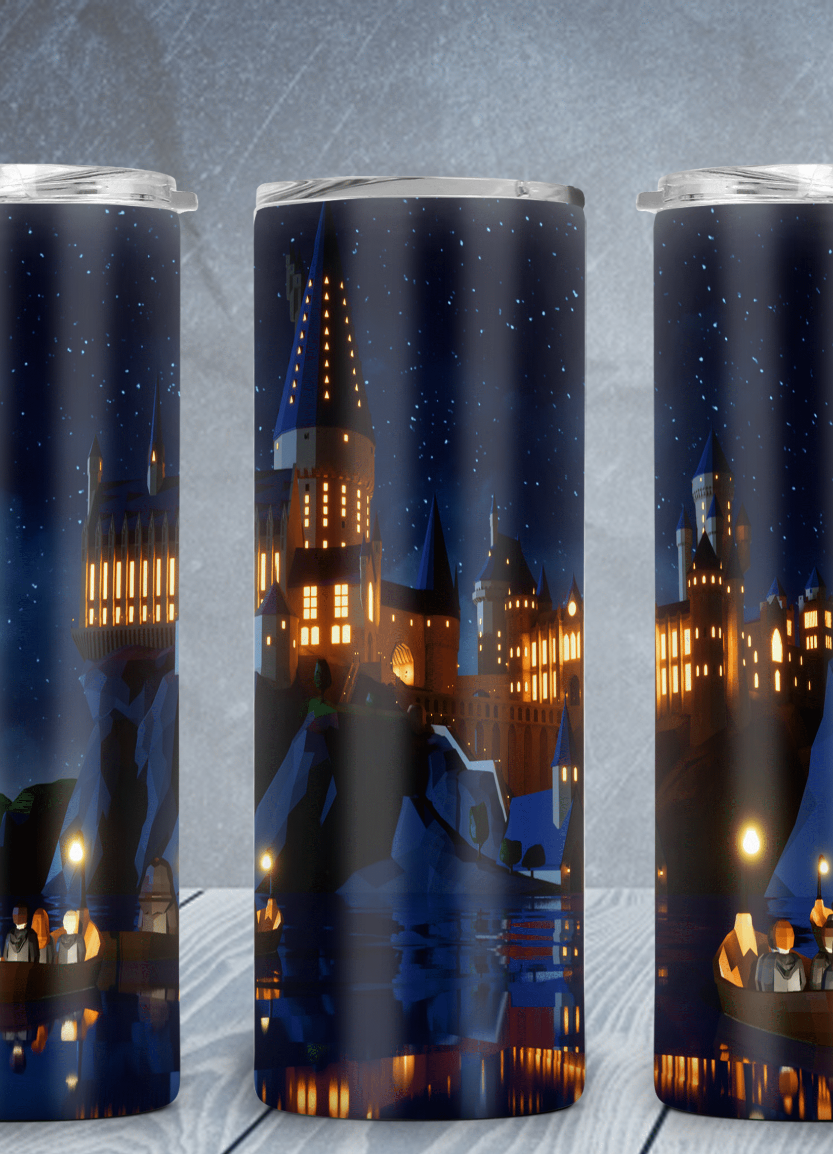 Moonlight Castle Tumbler-Drinkware-Stay Foxy Boutique, Florissant, Missouri