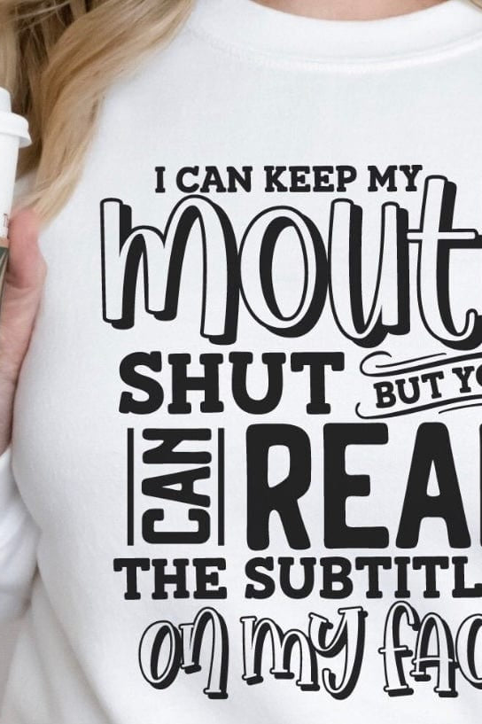 I Can Keep My Mouth Graphic T-Graphic T-Stay Foxy Boutique, Florissant, Missouri