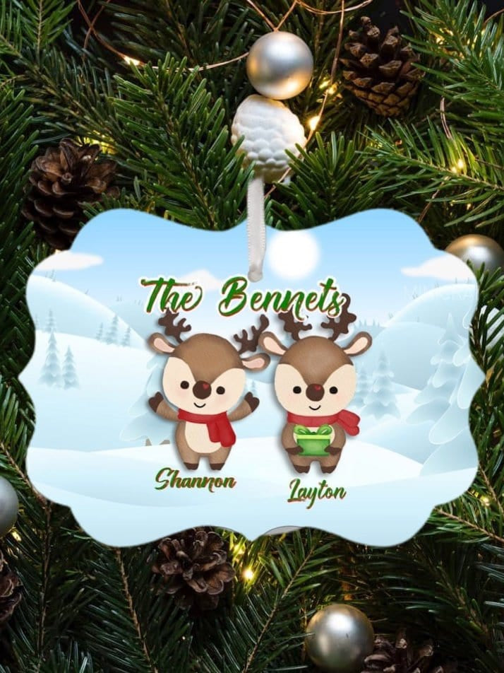 Reindeer Family Ornament-Stay Foxy Boutique, Florissant, Missouri