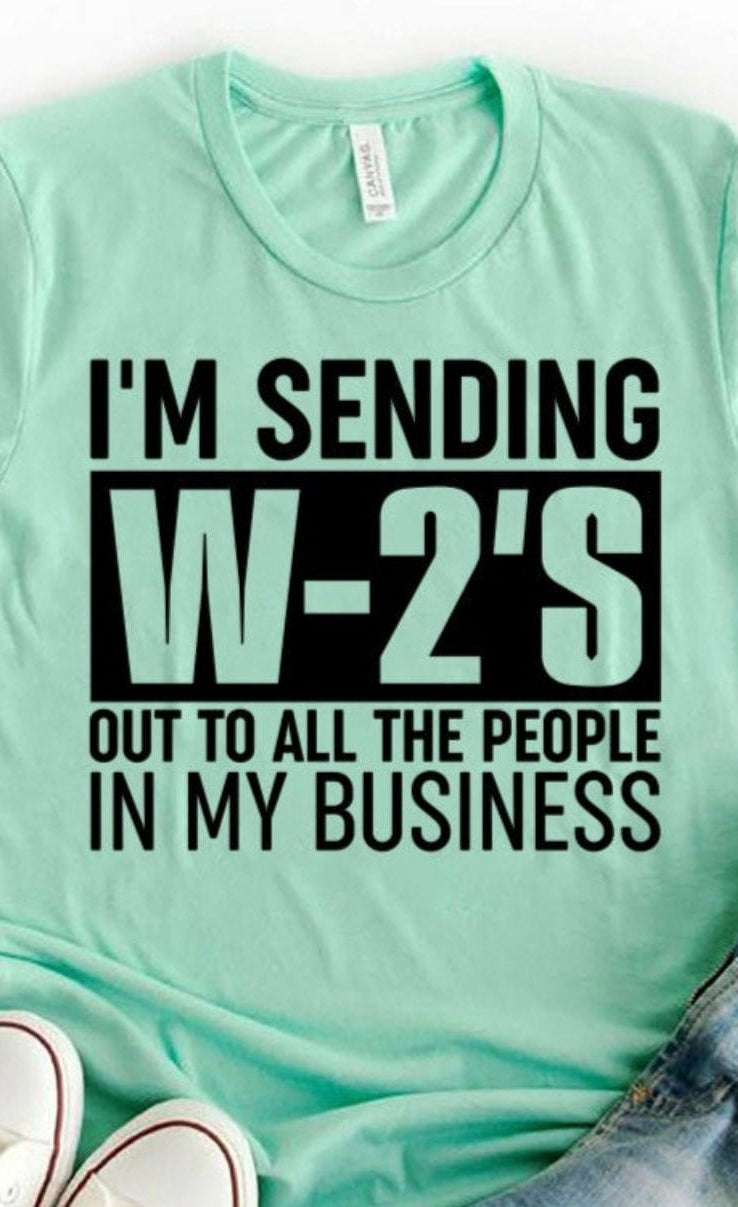 W-2 Graphic T-Graphic T-Stay Foxy Boutique, Florissant, Missouri