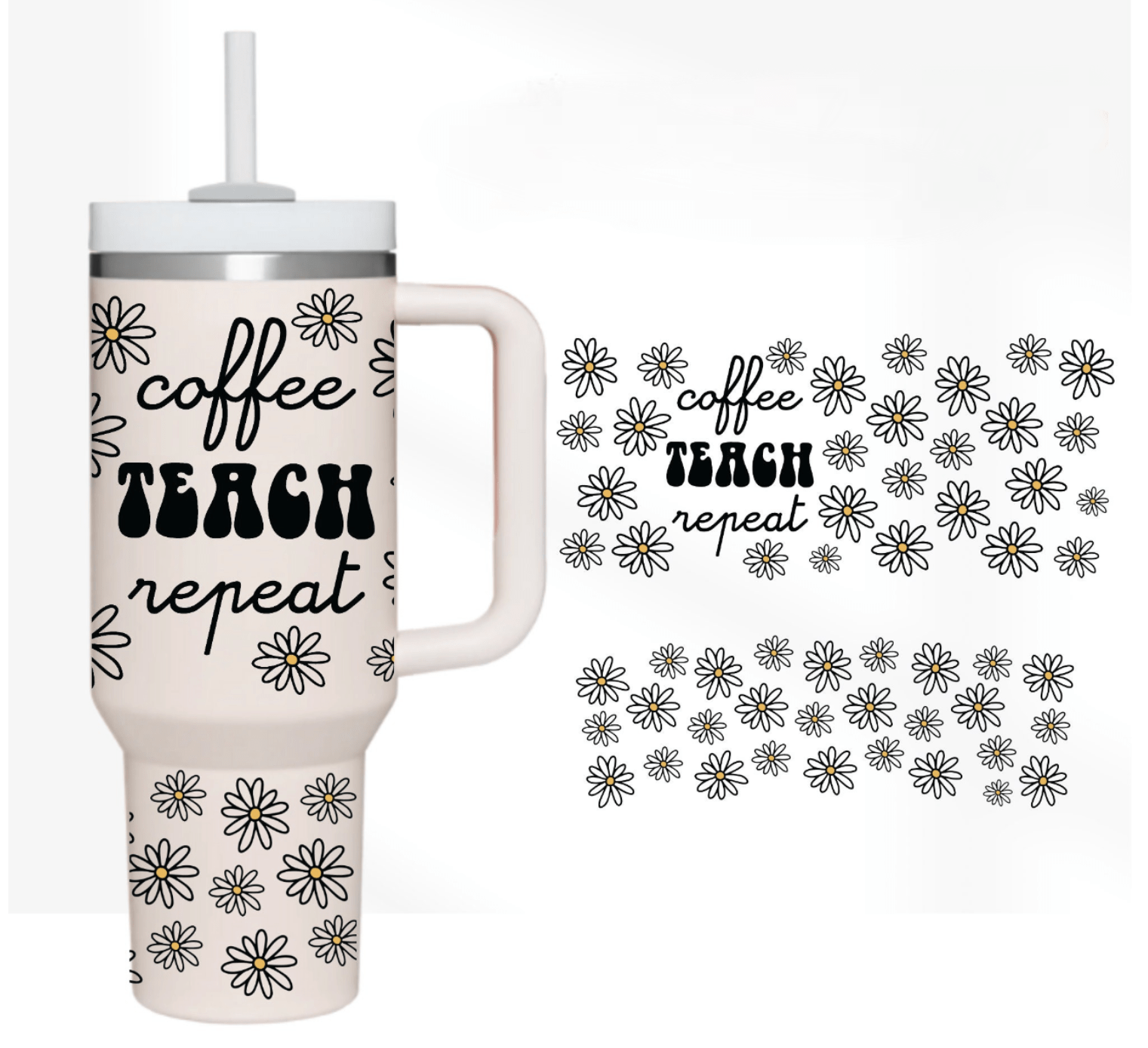 Coffee Teach 40 oz Tumbler-Stay Foxy Boutique, Florissant, Missouri