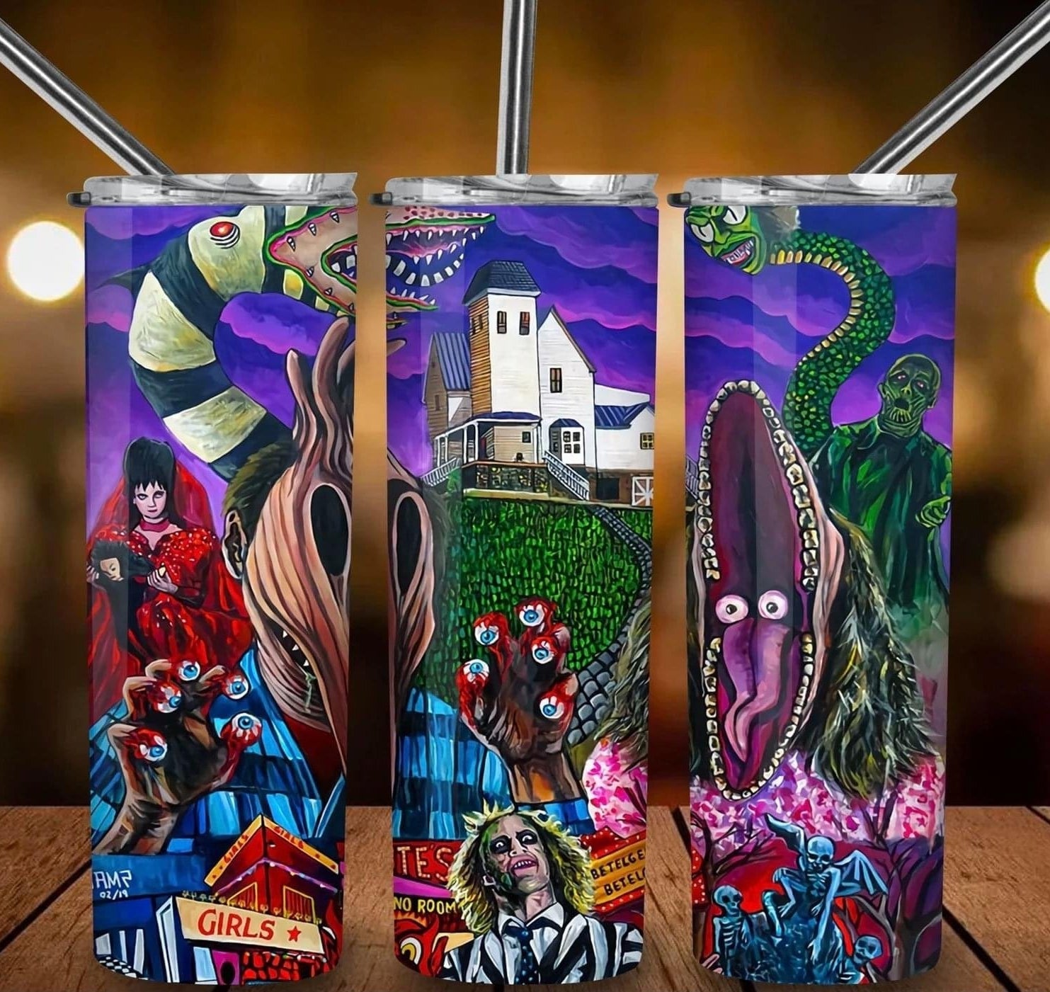 Trippy Betelgeuse Tumbler-Drinkware-Stay Foxy Boutique, Florissant, Missouri