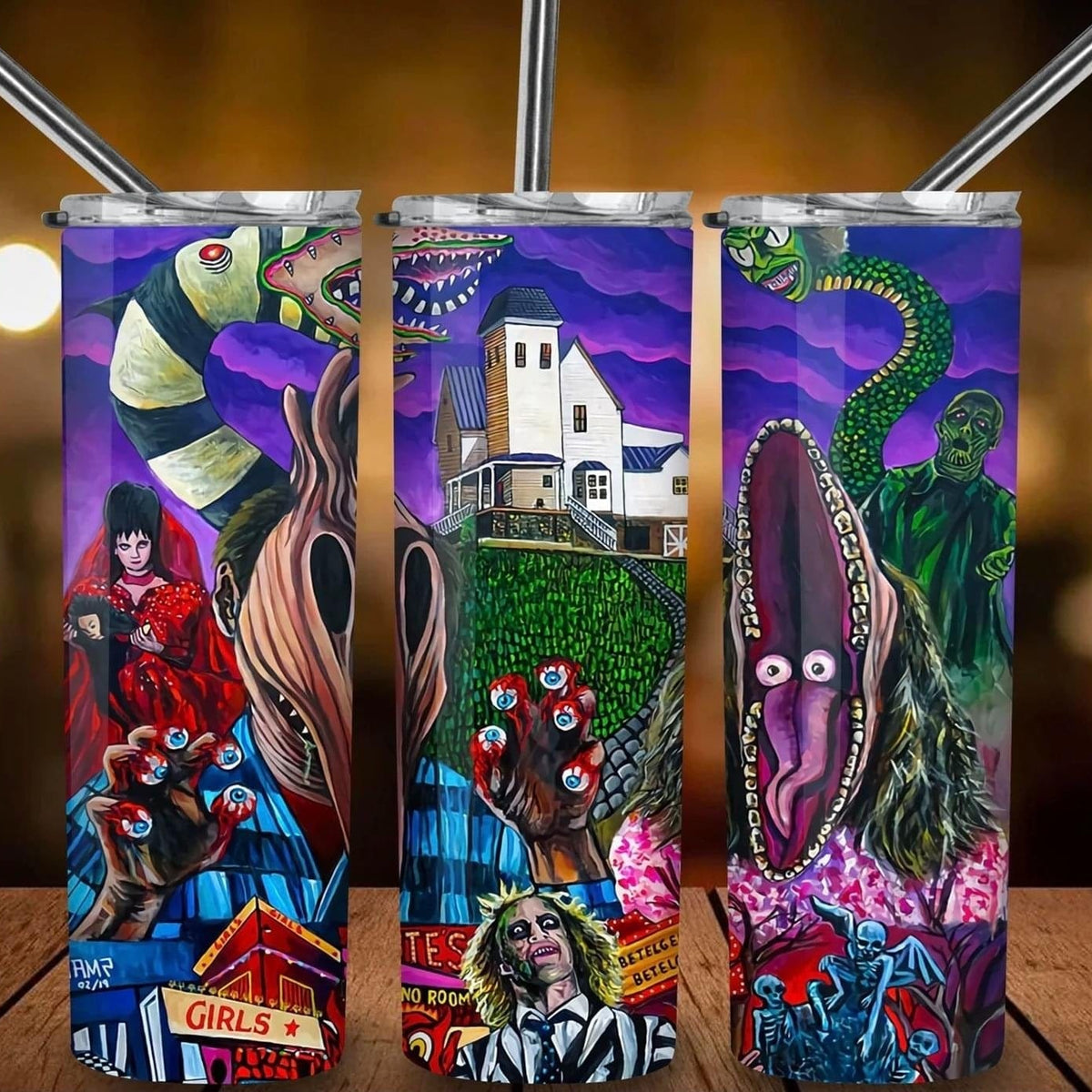 Trippy Betelgeuse Tumbler-Drinkware-Stay Foxy Boutique, Florissant, Missouri