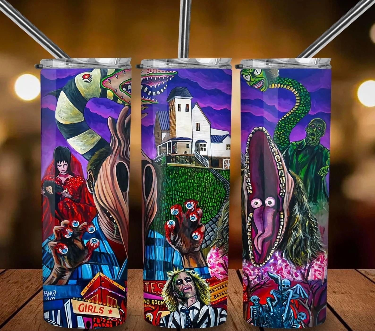 Trippy Betelgeuse Tumbler-Drinkware-Stay Foxy Boutique, Florissant, Missouri