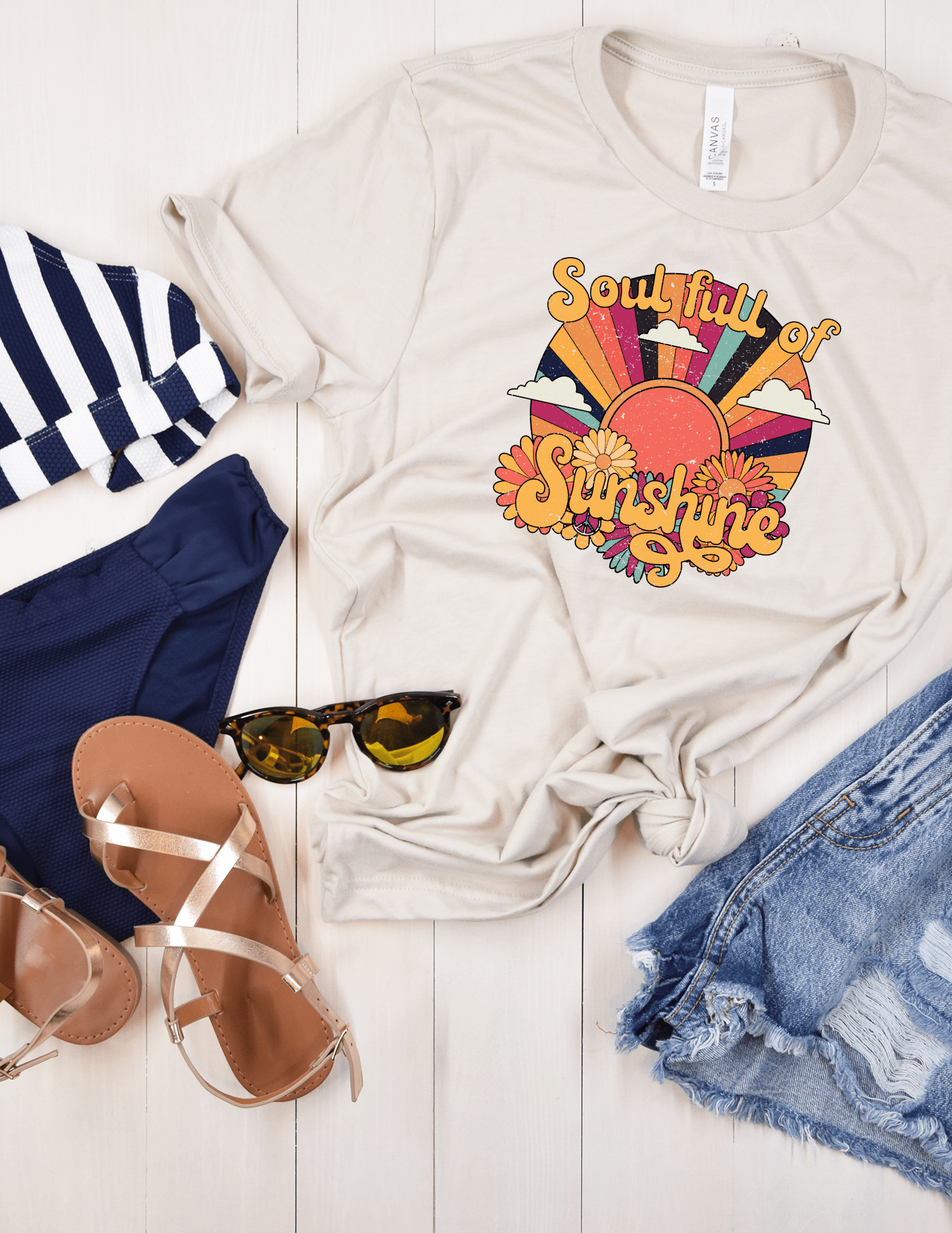 Sunshine Graphic T-Graphic T-Stay Foxy Boutique, Florissant, Missouri