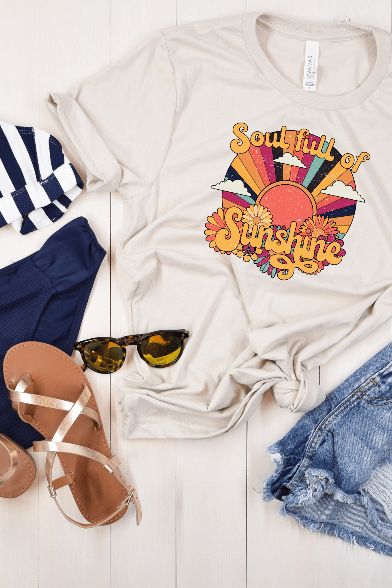 Sunshine Graphic T-Graphic T-Stay Foxy Boutique, Florissant, Missouri