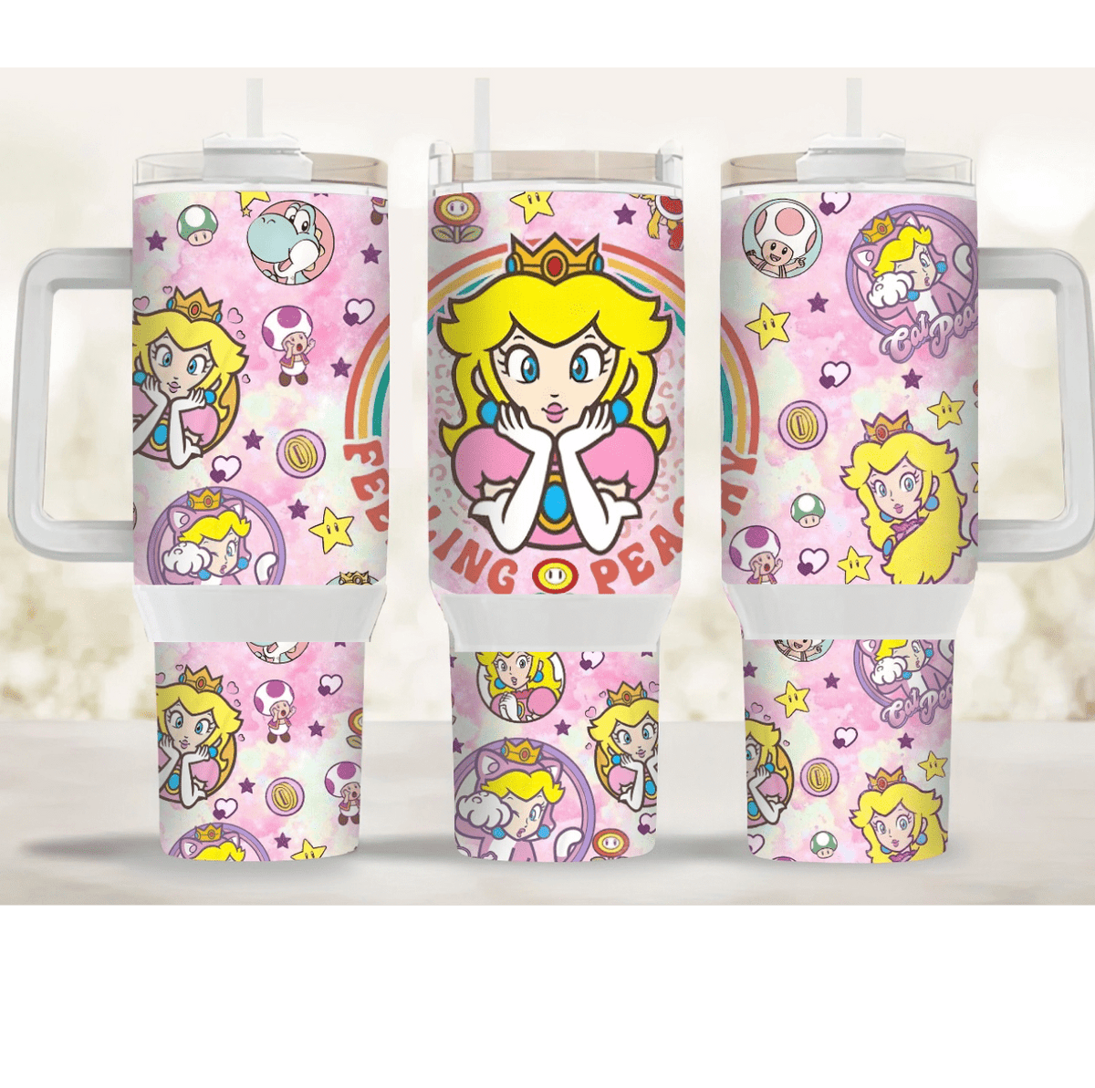 Peaches 40 oz Tumbler-Stay Foxy Boutique, Florissant, Missouri