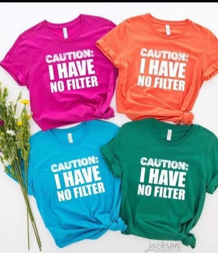 No Filter Graphic T #165-Graphic T-Stay Foxy Boutique, Florissant, Missouri