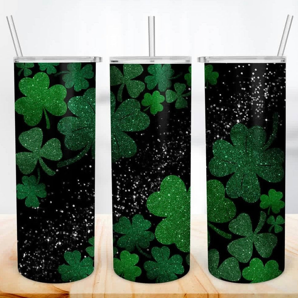 Sparkle and Luck Tumbler-Stay Foxy Boutique, Florissant, Missouri