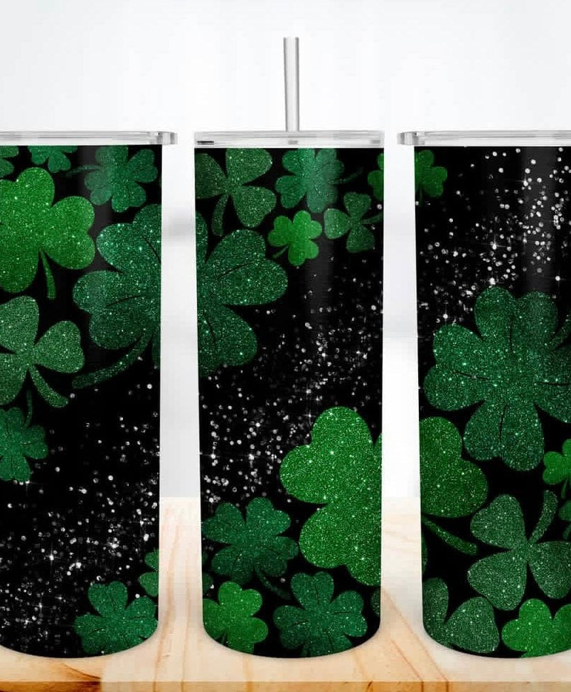 Sparkle and Luck Tumbler-Stay Foxy Boutique, Florissant, Missouri