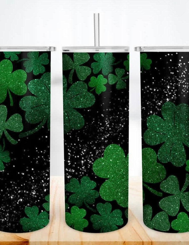 Sparkle and Luck Tumbler-Stay Foxy Boutique, Florissant, Missouri