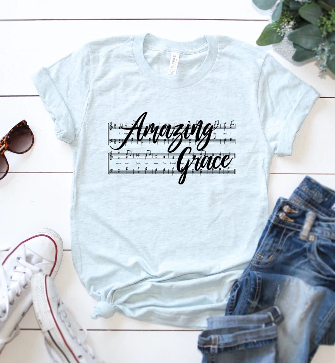 Amazing Grace Graphic T-Graphic T-Stay Foxy Boutique, Florissant, Missouri