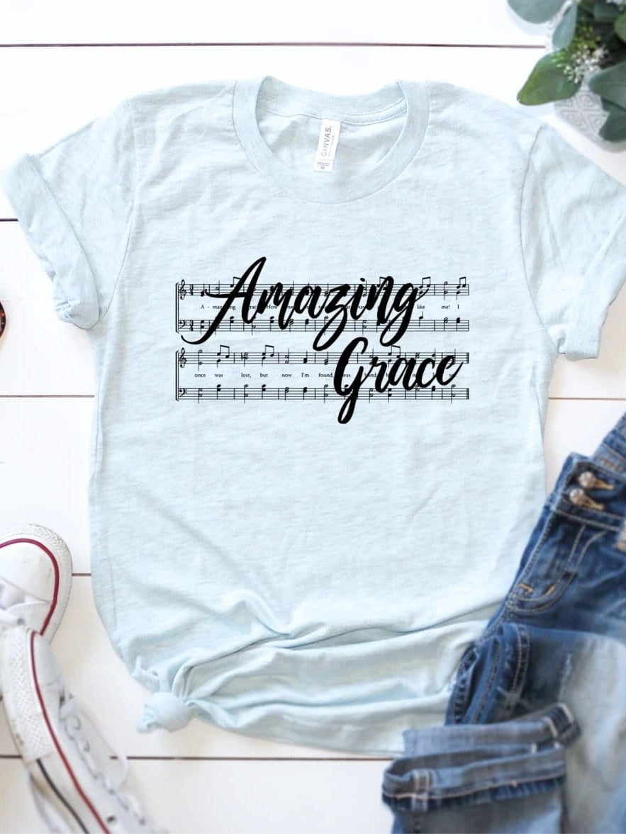 Amazing Grace Graphic T-Graphic T-Stay Foxy Boutique, Florissant, Missouri