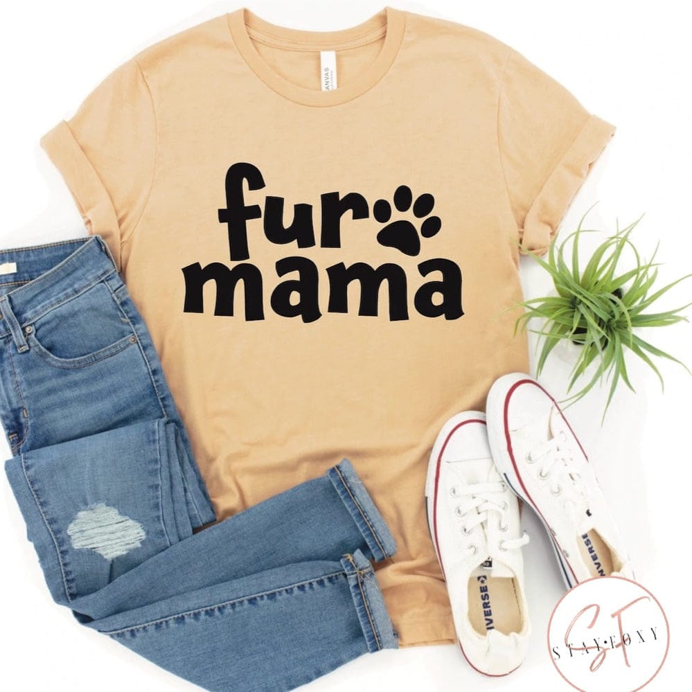 Fur Mama Graphic T #324-Graphic T-Stay Foxy Boutique, Florissant, Missouri